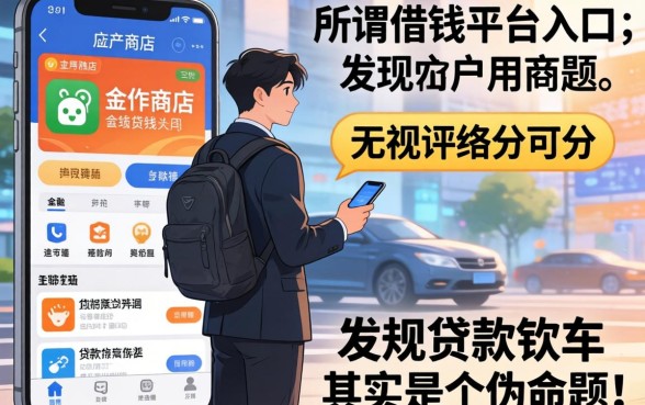 我翻遍了手机应用商店，发现所谓借钱平台入口和无视评分的贷款软件其实是个伪命题