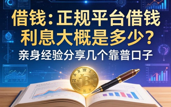 借钱的正规平台借钱利息大概是多少？亲身经历分享几个靠谱口子