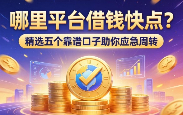 哪里平台借钱快点？精选五个靠谱口子助你应急周转