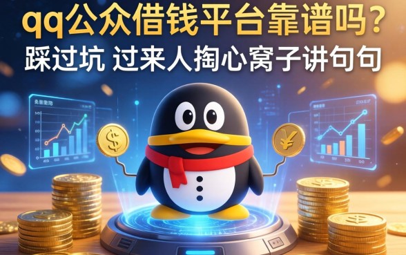 qq公众借钱平台靠谱吗？一个踩过坑的过来人掏心窝子讲几句