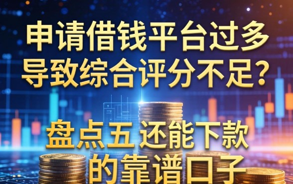 申请借钱平台过多导致综合评分不足？盘点五个还能下款的靠谱口子
