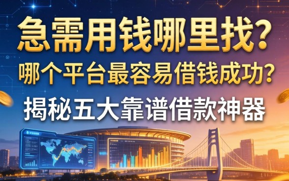 急需用钱哪里找？哪个平台最容易借钱成功？揭秘五大靠谱借款神器