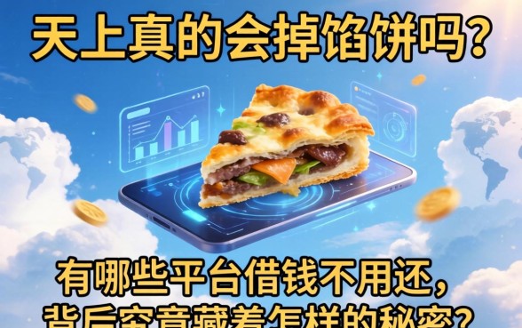 天上真的会掉馅饼吗？有哪些平台借钱不用还，背后究竟藏着怎样的秘密？