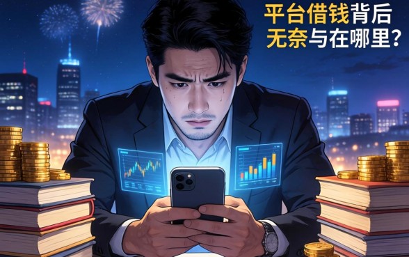 深夜盯着手机屏幕的焦虑：男子大量平台借钱背后的无奈与出路在哪里？