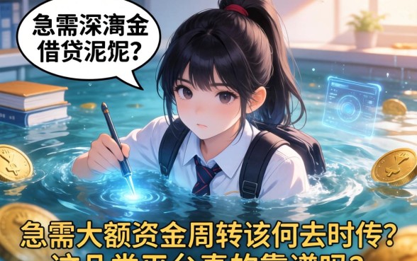 高中生深陷借贷泥潭？急需大额资金周转该何去何从？这几类平台真的靠谱吗？