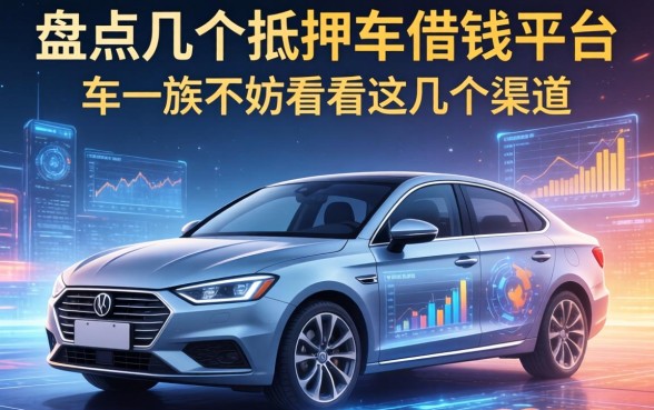 盘点几个抵押车借钱平台，有车一族不妨看看这几个渠道