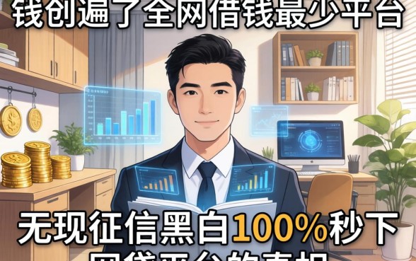 我翻遍了全网借钱最少的平台，发现无视征信黑白100%秒下网贷平台的真相