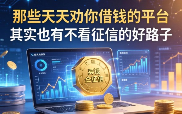 那些天天劝你借钱的平台，其实也有不看征信的好路子