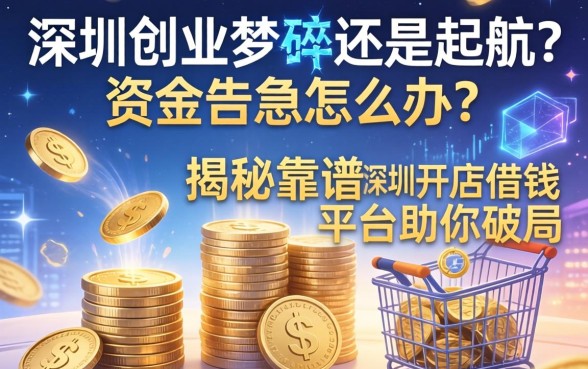 深圳创业梦碎还是起航？资金告急怎么办？揭秘靠谱的深圳开店借钱平台助你破局