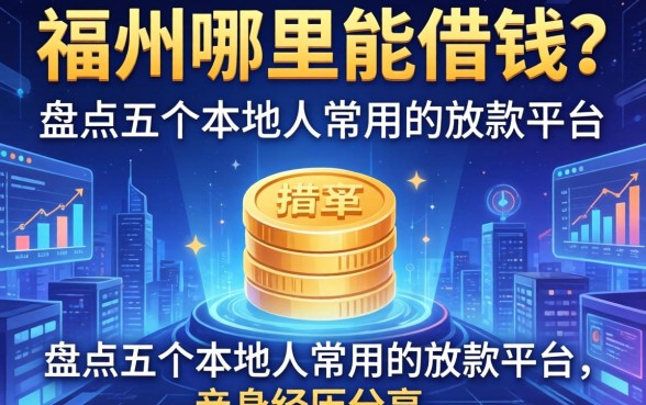 福州哪里能借钱？盘点五个本地人常用的放款平台，亲身经历分享