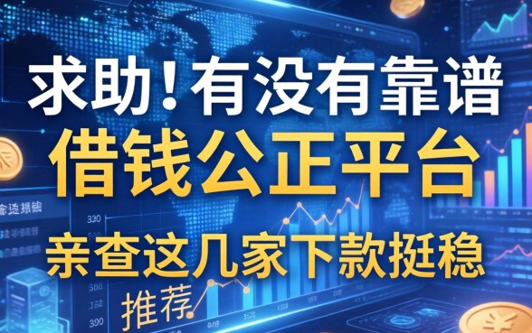 求助！有没有靠谱的借钱公正平台推荐？亲测这几家下款挺稳