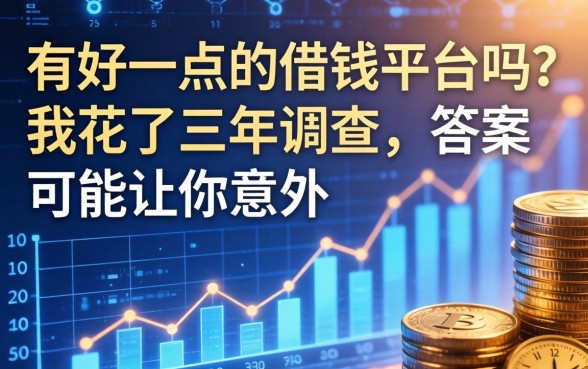 有好一点的借钱平台吗？我花了三年调查，答案可能让你意外