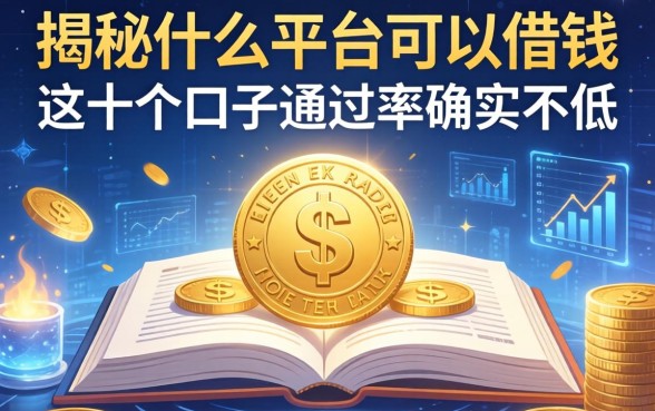 揭秘什么平台可以借钱，这十个口子通过率确实不低