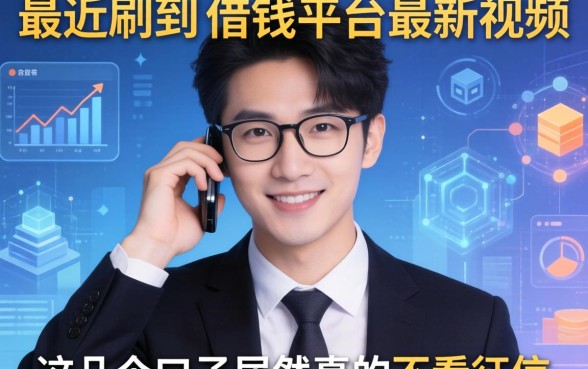 最近刷到的借钱平台最新视频，这几个口子居然真的不看征信