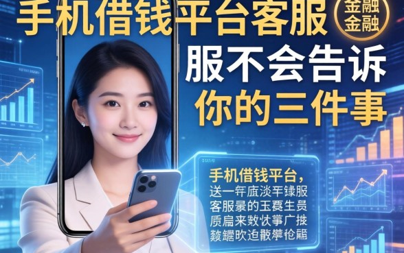 手机借钱平台客服不会告诉你的三件事