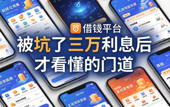 各种借钱平台合集：被坑了三万利息后才看懂的门道
