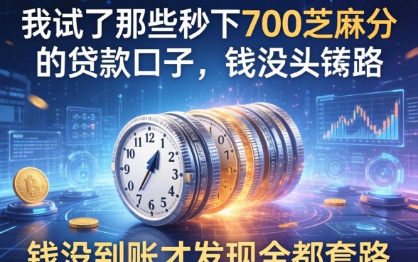 我试了那些秒下700芝麻分的贷款口子，钱没到账才发现全是套路