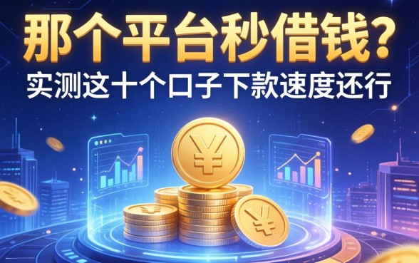 那个平台秒借钱？实测这十个口子下款速度还行