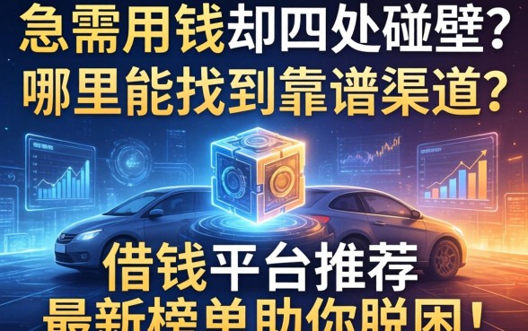 急需用钱却四处碰壁？哪里能找到靠谱渠道？借钱平台推荐最新榜单助你脱困！