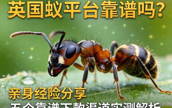 英国蚂蚁平台靠谱吗？亲身经历分享及五个靠谱下款渠道实测解析