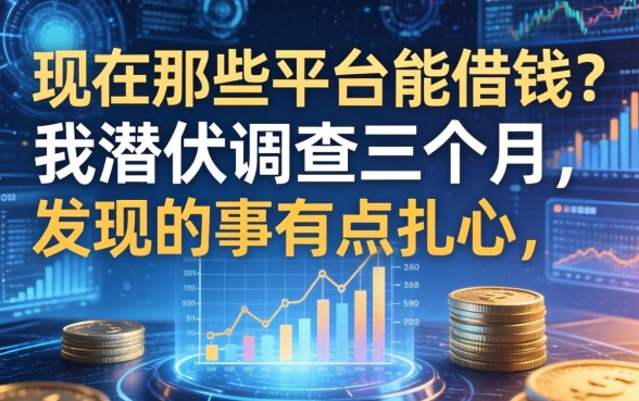 现在那些平台能借钱？我潜伏调查三个月，发现的事有点扎心