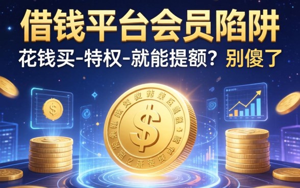 借钱平台会员陷阱：花钱买-特权-就能提额？别傻了