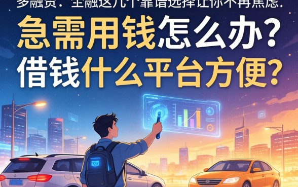 急需用钱怎么办？借钱什么平台方便？这几个靠谱选择让你不再焦虑