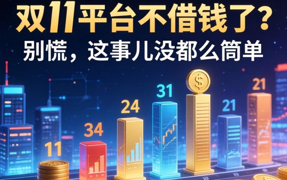 双11平台不借钱了？别慌，这事儿没那么简单
