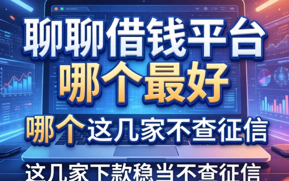 聊聊借钱平台哪个最好，这几家下款稳当不查征信