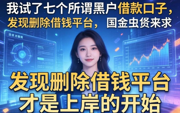 我试了七个所谓黑户借款口子，发现删除借钱平台才是上岸的开始