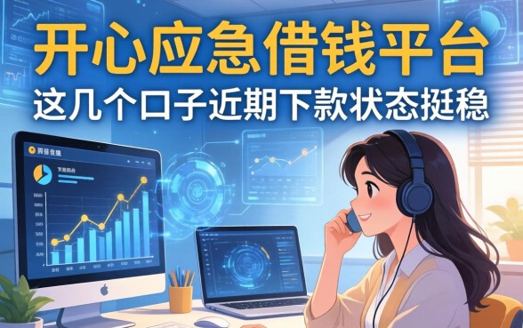 开心应急借钱平台：这几个口子近期下款状态挺稳