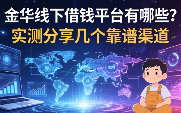 金华线下借钱平台有哪些？实测分享几个靠谱渠道