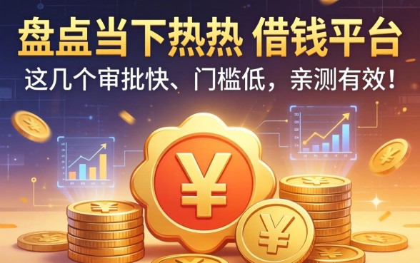 盘点当下最热的借钱平台，这几个审批快、门槛低，亲测有效！