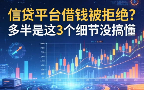 信贷平台借钱被拒？多半是这3个细节没搞懂