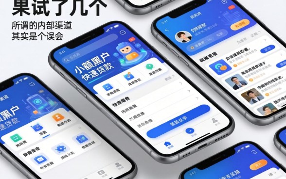 我试了几个手机小额黑户快速贷款软件，发现所谓的内部渠道其实是个误会