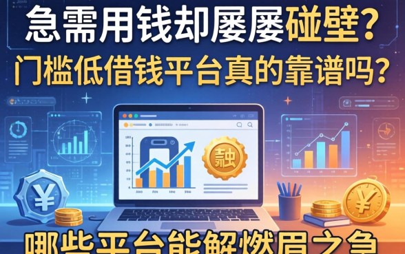 急需用钱却屡屡碰壁？门槛低借钱平台真的靠谱吗？哪些平台能解燃眉之急？