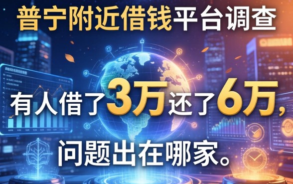 普宁附近借钱平台调查：有人借了3万还了6万，问题出在哪？