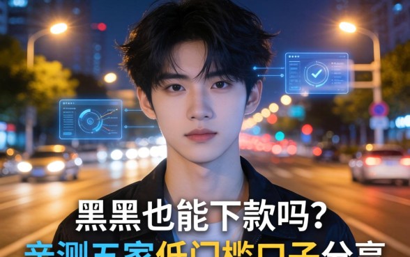 晚上可以借钱的平台黑户也能下款吗？亲测五家低门槛口子分享