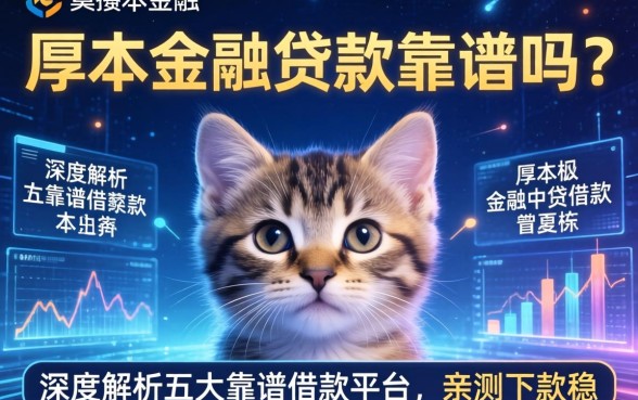 厚本金融贷款靠谱吗？深度解析五大靠谱借款平台，亲测下款稳