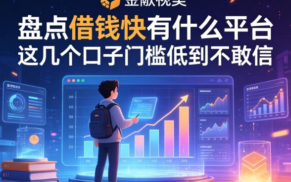 盘点借钱快有什么平台，这几个口子门槛低到不敢信