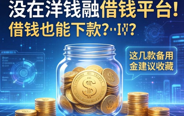 没在洋钱罐借钱平台借钱也能下款，这几款备用金建议收藏