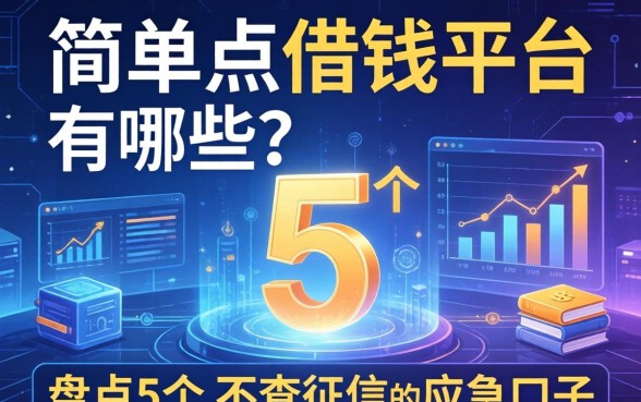 简单点借钱平台有哪些？盘点5个不查征信的应急口子