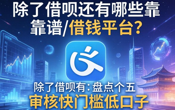 除了借呗还有哪些靠谱的借钱平台？盘点五个审核快门槛低的口子