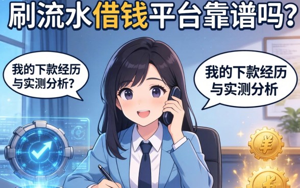 探讨一下刷流水借钱平台靠谱吗？分享我的下款经历与实测分析