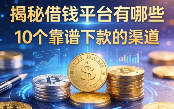 揭秘借钱平台有哪些，整理了10个靠谱下款的渠道