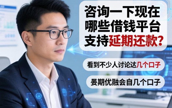 咨询一下现在哪些借钱平台支持延期还款？看到不少人讨论这几个口子