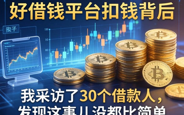好借钱平台扣钱背后：我采访了30个借款人，发现这事儿没那么简单