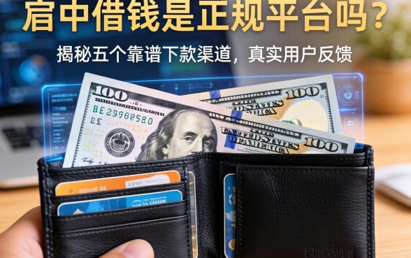 钱包里借钱是正规平台吗？揭秘五个靠谱下款渠道及真实用户反馈