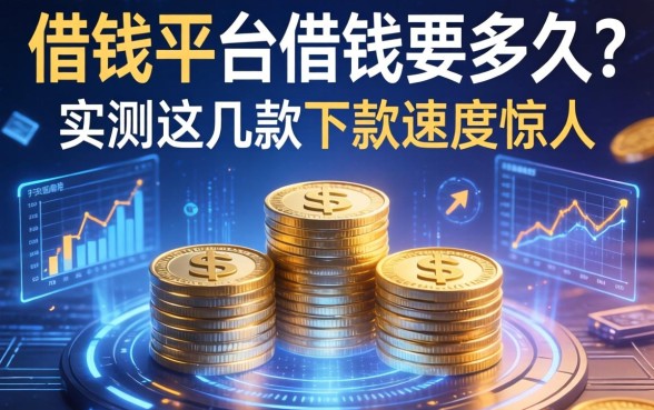 借钱平台借钱要多久？实测这几款下款速度惊人