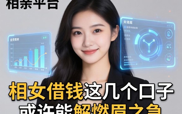 相亲平台女借钱：这几个口子或许能解燃眉之急